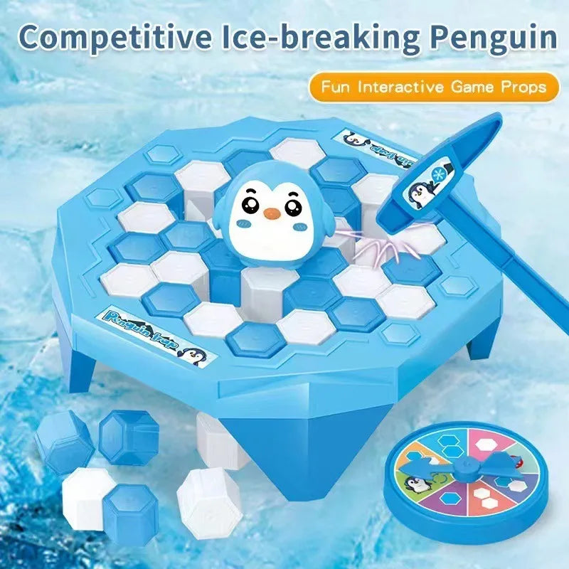 Mini Ice Breaking Penguin Saves Little Penguin Ice Knocking Game Children's Desktop Interactive Competition Parent Child Toys Beauty World Shop