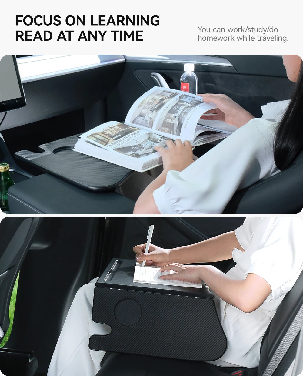 YZ For Tesla Model 3 Highlan Modle Y X S 2018-2026  Steering Wheel Laptop Tray Travel Desk Portable Office Table Car Accessories Beauty World Shop