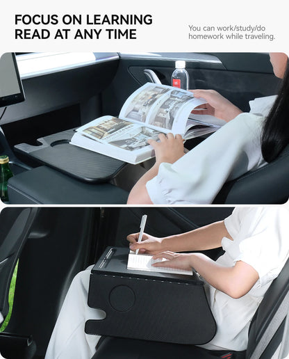 YZ For Tesla Model 3 Highlan Modle Y X S 2018-2026  Steering Wheel Laptop Tray Travel Desk Portable Office Table Car Accessories Beauty World Shop