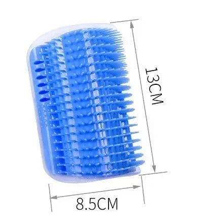 Cat Corner Brush Comb Massager for Cat Arch Plastic Scratcher Remove Hair Comb Grooming with Catnip Cat Self Cleaning Cat Supply Beauty World Shop