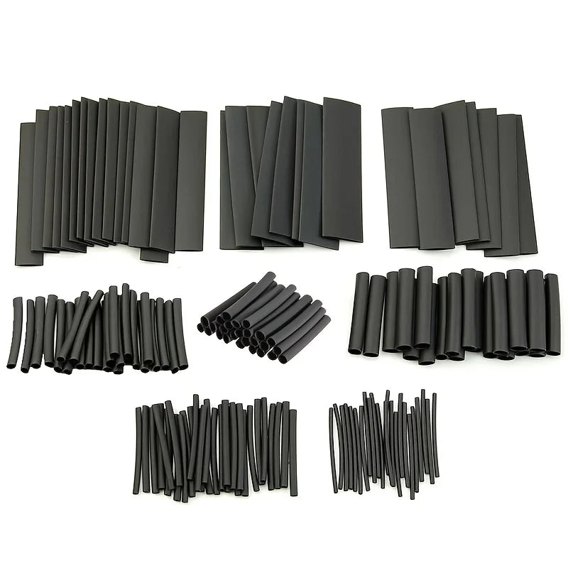 127Pcs Heat Shrink Tube Sleeving Tubing Assortment Kit Electrical Connection Electrical Wire Wrap Cable Waterproof Shrinkage 2:1 Beauty World Shop