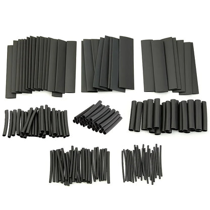127Pcs Heat Shrink Tube Sleeving Tubing Assortment Kit Electrical Connection Electrical Wire Wrap Cable Waterproof Shrinkage 2:1 Beauty World Shop