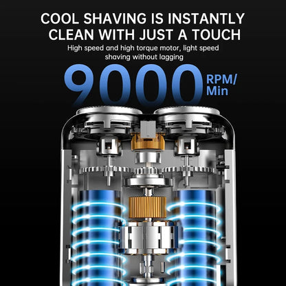 Mini Electric Smart Shaver Household Car Shaver Digital Display Dual Blade Rechargeable Shaver Powerful Beard Trimmer Tool Beauty World Shop