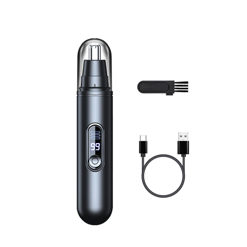 Nose Hair Trimmer Mini Portable Electric Nose Hair Clipper Rechargeable Automatic Shaving Nose Eyebrow Ear Painless Hair Remover Beauty World Shop