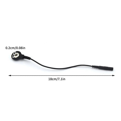 Standard Electrode Lead Wires Cables Electrode Wires DC Head 2mm Snap 3.5mm Plug For Tens/Ems Massager Therapy Electrode Gloves Beauty World Shop