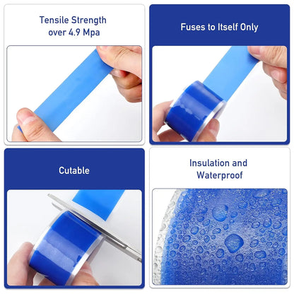 Insulating pipe tape with super waterproof, leak-stopping, sealing and repair performance is suitable for silicone kitchens Beauty World Shop