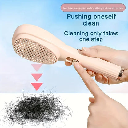1pcs Magic Retractable Hair Comb-Anti-Static Scalp Massaging & Detangling Brush for All Hair Types Holiday Gift Box Beauty Tool Beauty World Shop