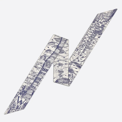 26 Letters Tarot Constellation Bag Scarf Twill Silk Scarves Women New Neckerchief Hair Headbands Beauty World Shop