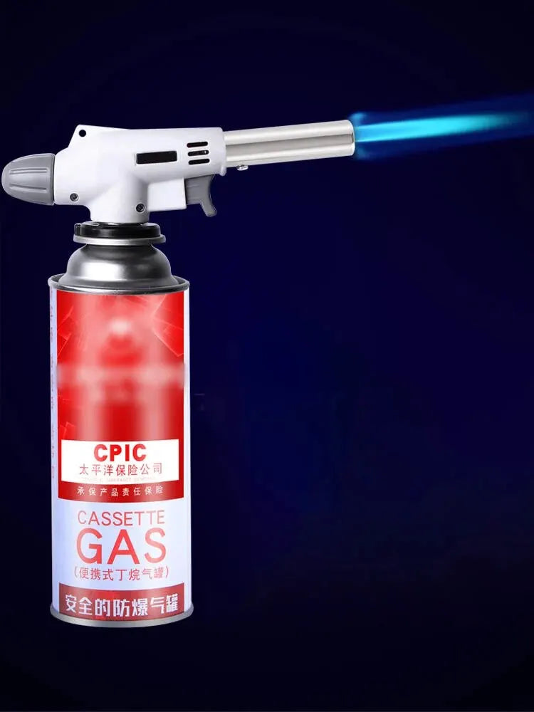 Torch Cooking AutoIgnition Butane Gas Welding-Burner Welding Gas Burner Flame Gas Torch Flame Gun Blow for BBQ Camping Cooking Beauty World Shop