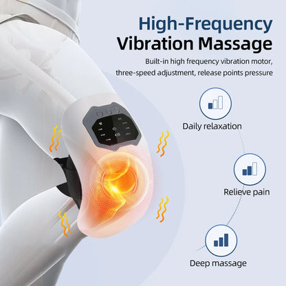 Smart Knee Massager Hot Compress Knee Relaxing Massager Infrared Heating Vibration Knee Pain Relief Elbow Shoulder Massager Beauty World Shop