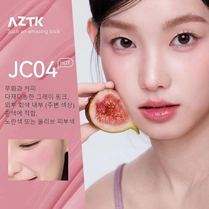 AZTK JC04 Water To Powder Liquid Blush Soft Matte Natural Flush Brightening Cheek Tint Lightweight Blendable Waterproof Makeup Beauty World Shop