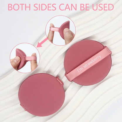 Karsyngirl 7Pcs/Box Strawberry Cosmetic Puff Set Double Side Women Soft Makeup Sponge Beauty Make up Powder Tools Beauty World Shop