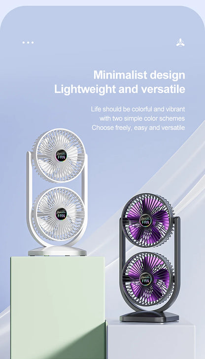 USB Charging Desktop Fan Portable Rotatable Desktop Electric Fan Suitable For Outdoor Picnic Student Dormitory Office Home Use Beauty World Shop