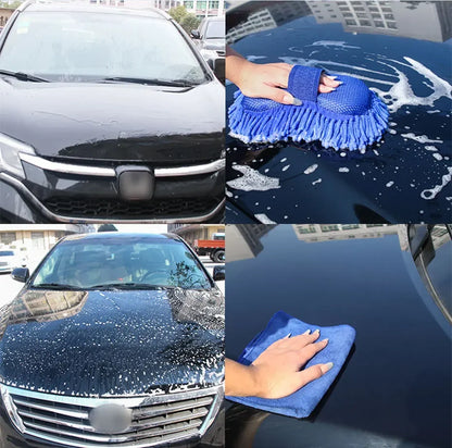 Car Washing Sponge Brush Soft Chenille Microfiber Washing Brush Car Body Cleaning Water Absorbtion Brushes Detailing Washer Beauty World Shop