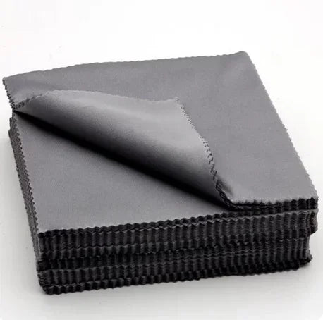 20pcs/lot Black Microfiber Cycling Sunglasses Eyeglasses Cleaning Cloth Glasses Eyewear Clean Lens Cloth Accessories Beauty World Shop
