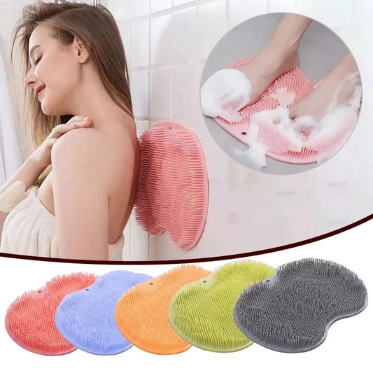 1PC, Exfoliating Foot Brush and Back Scrubber Anti-Slip Suction Cup - Deep Cleansing and Exfoliating Tool for Body Dirt Removal Beauty World Shop