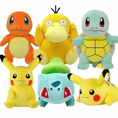 20cm Pokemon Stuffed Plush Toys Kawaii Pikachu Raichu Jenny Turtle Anime Doll Kids Birthday Christmas Gift Beauty Fashion