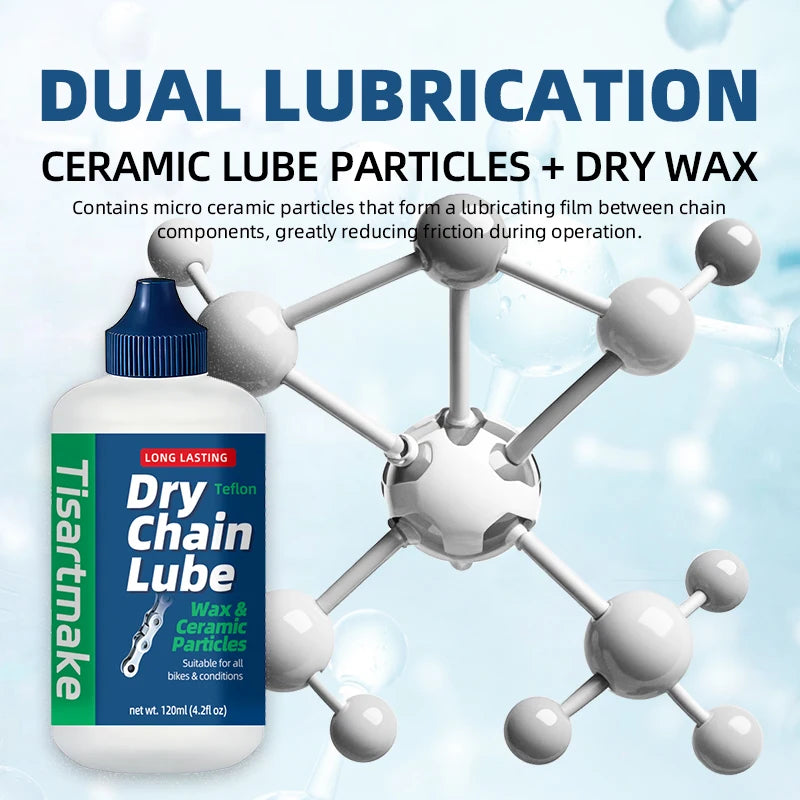 120ML Bicycle Chain Waxy Maintenance Oil Squirt MTB Road Bike Waxy Dry Chain Gear Oil Lube Chain Fork Flywheel Bike Accessories Beauty World Shop
