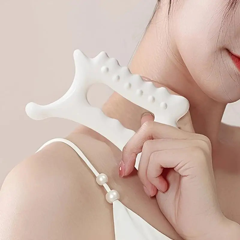 Ergonomic Versatile Handheld Gua Sha Board for Face & Body - Non-Ceramic, Gua Sha Massage Tool, Relaxation and Beauty Massager Beauty World Shop