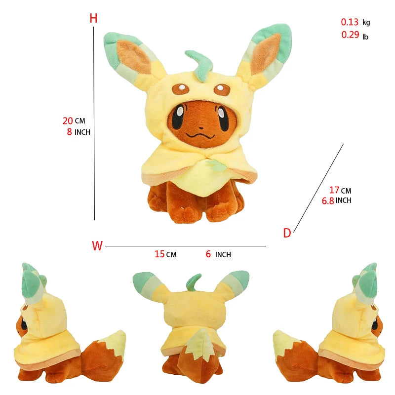 Eevee Cos Umbreon Espeon Jolteon Flareon Glaceon Vaporeon Sylveon Leafeon Plush Toy Stuffed Soft Cartoons All Star Collection Beauty World Shop