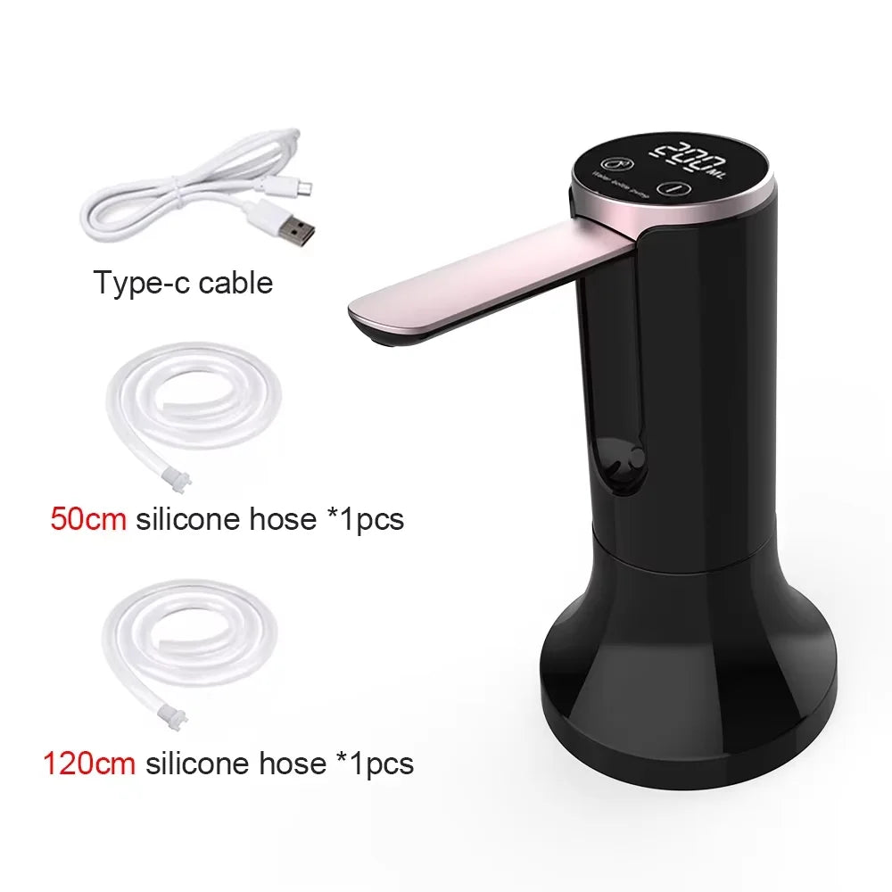 Electric Water Gallon Bottle Pump Automatic Water Dispenser Pump 19 Liters Foldable Desktop Water Bottle Pump USB Rechargeable Beauty World Shop