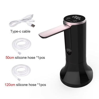 Electric Water Gallon Bottle Pump Automatic Water Dispenser Pump 19 Liters Foldable Desktop Water Bottle Pump USB Rechargeable Beauty World Shop