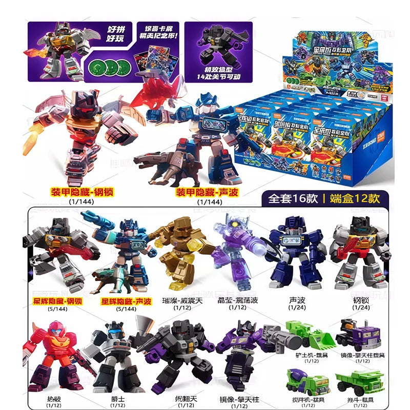 Blokees Transformation Optimus Shockwave Prime Megatron Starscream Bumblebee Anime Figure Robot Assembly Toys Blind Box Gifts Beauty World Shop
