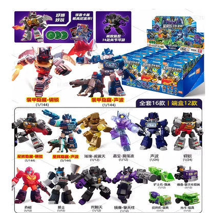Blokees Transformation Optimus Shockwave Prime Megatron Starscream Bumblebee Anime Figure Robot Assembly Toys Blind Box Gifts Beauty World Shop