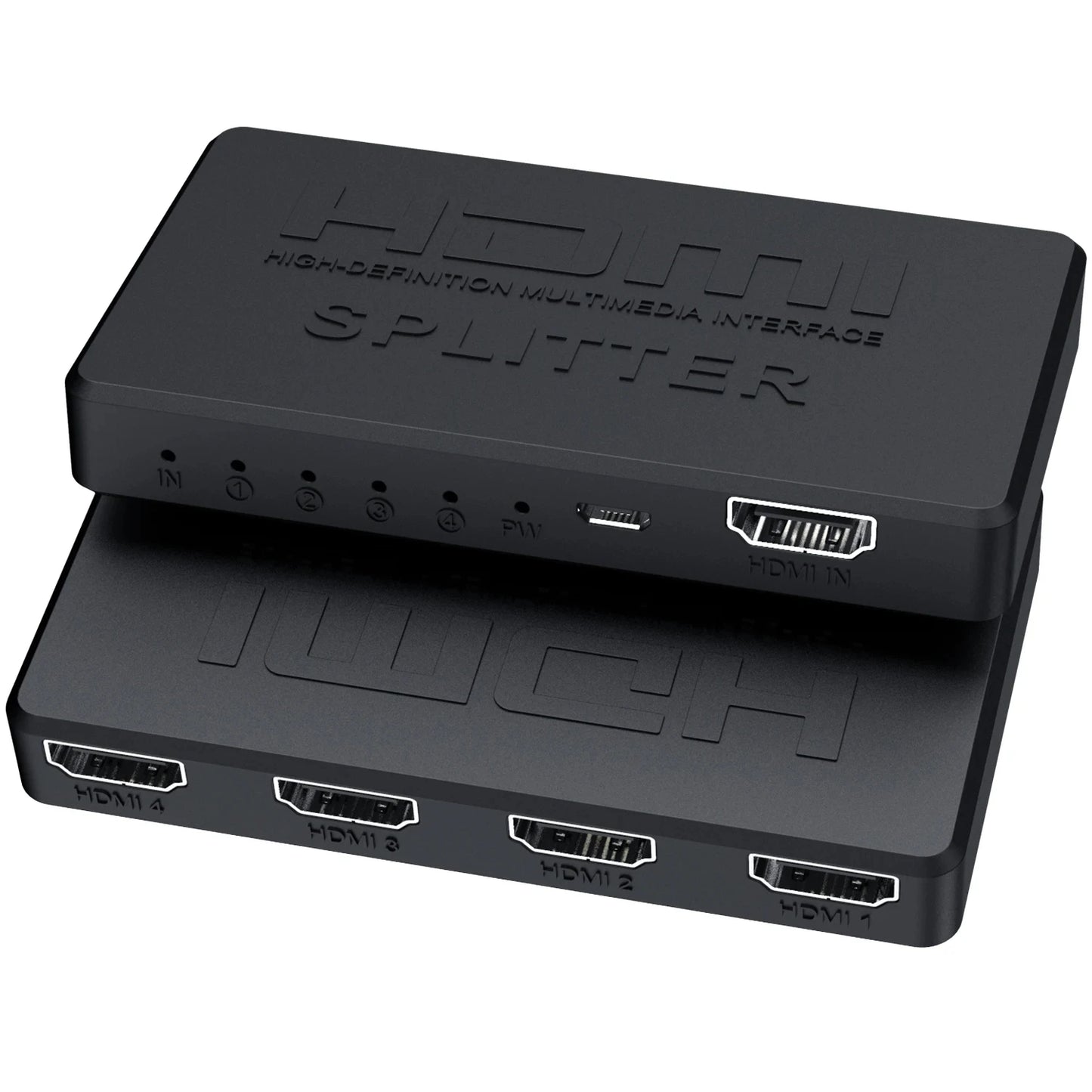 4K 2K HDMI Splitter 1 in 4 out 4x1 HDMI Switch HDMI-compatible Adapter HDTV 1080P Video Switcher for Xbox PS4 DVD HDTV PC Laptop Beauty World Shop
