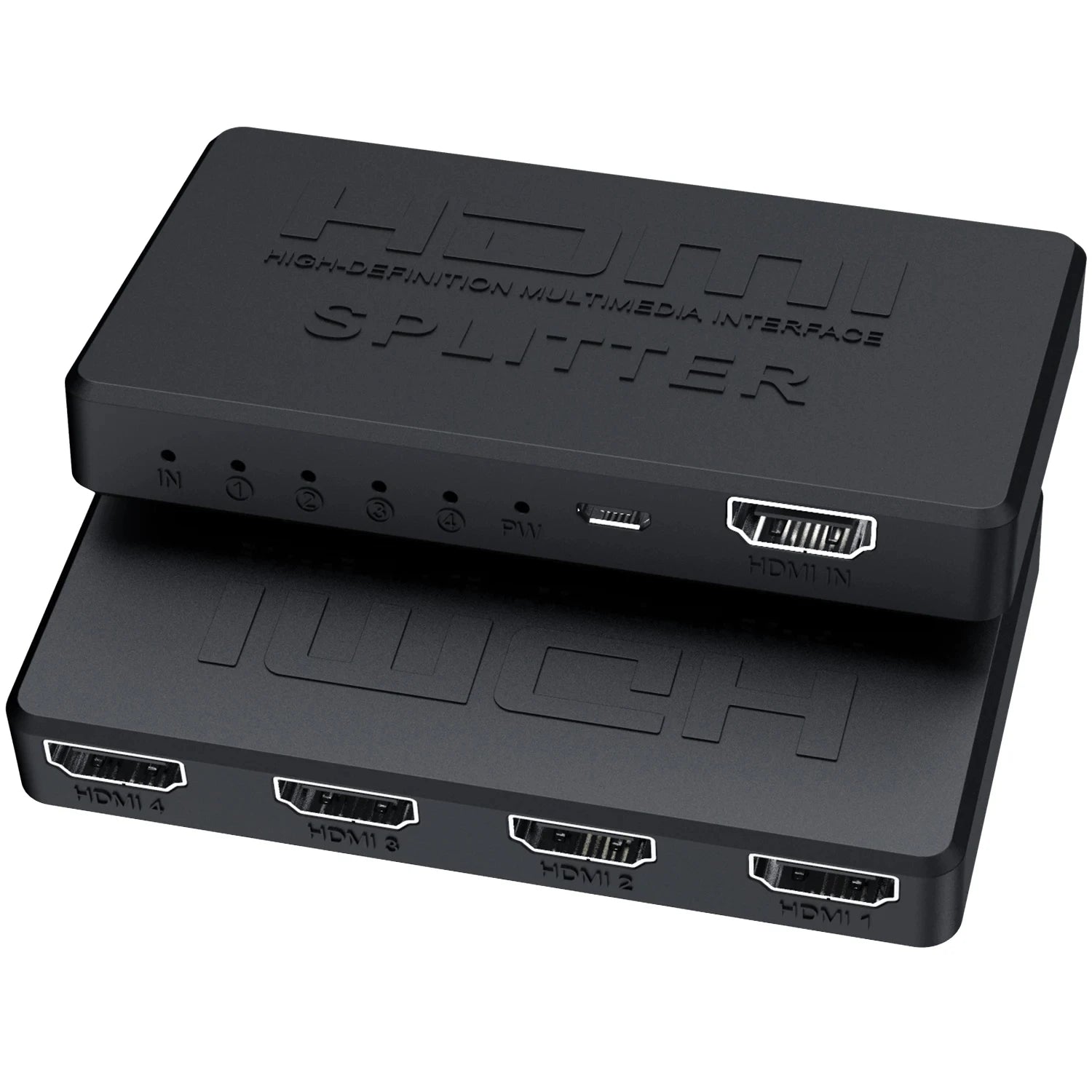4K 2K HDMI Splitter 1 in 4 out 4x1 HDMI Switch HDMI-compatible Adapter HDTV 1080P Video Switcher for Xbox PS4 DVD HDTV PC Laptop Beauty World Shop