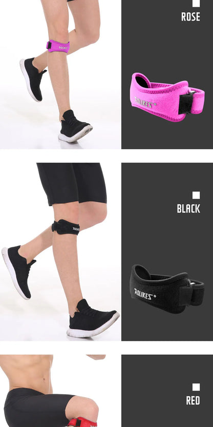 AOLIKES 1PCS Knee Braces for Knee Pain,Patella Knee Support Strap,Adjustable Patellar Tendon Stabilizer Band for Basketball Beauty World Shop