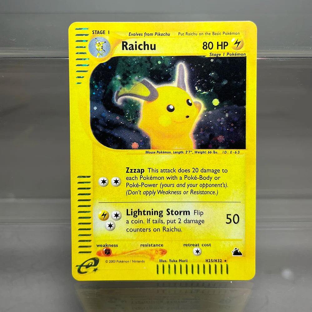 PKM Cards Charizard Steelix Celebi Single Foil Cards Magneton Gengar Classic Game Collection Cards PTCG Proxy Cards Beauty World Shop