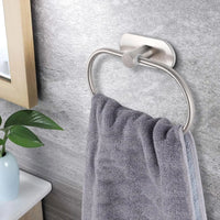 B-Silver Towel Ring
