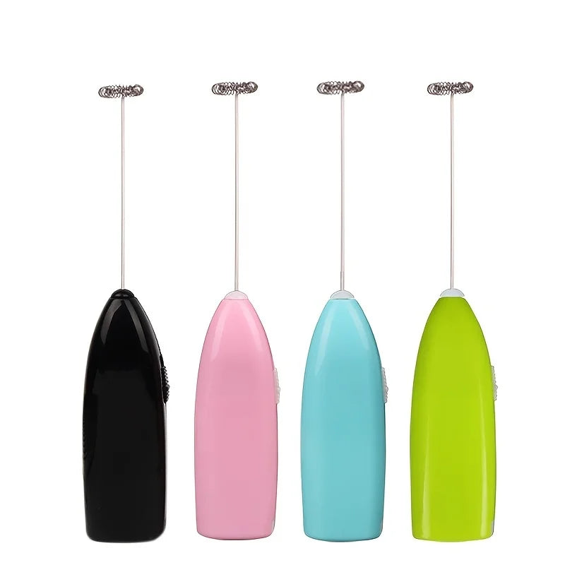 Handheld Electric Egg Beater Mini Battery Powered Milk Frother Coffee Drink Mixer Milk Foamer Kitchen Tools Beauty World Shop