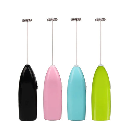 Handheld Electric Egg Beater Mini Battery Powered Milk Frother Coffee Drink Mixer Milk Foamer Kitchen Tools Beauty World Shop