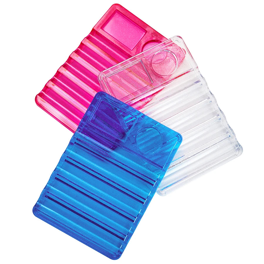 Acrylic Multi-purpose Nail Art Pen Holder, 5-Compartment Brush Stand with Color Palette, Organize and Display Tool Beauty World Shop