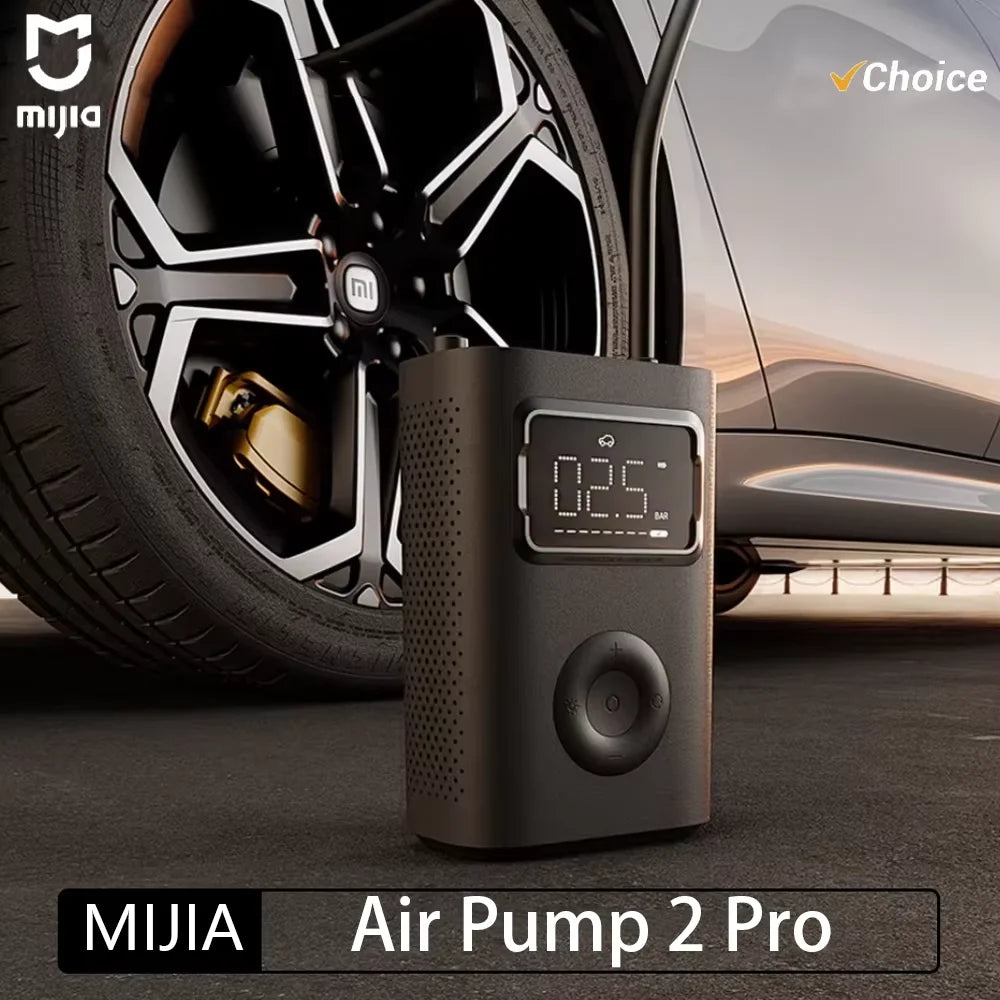 New MIJIA Air Pump 2 Pro Portable Electric Air Compressor Mi Inflatable Treasure 150psi High Pressure Motorcycle Car Soccer Beauty World Shop