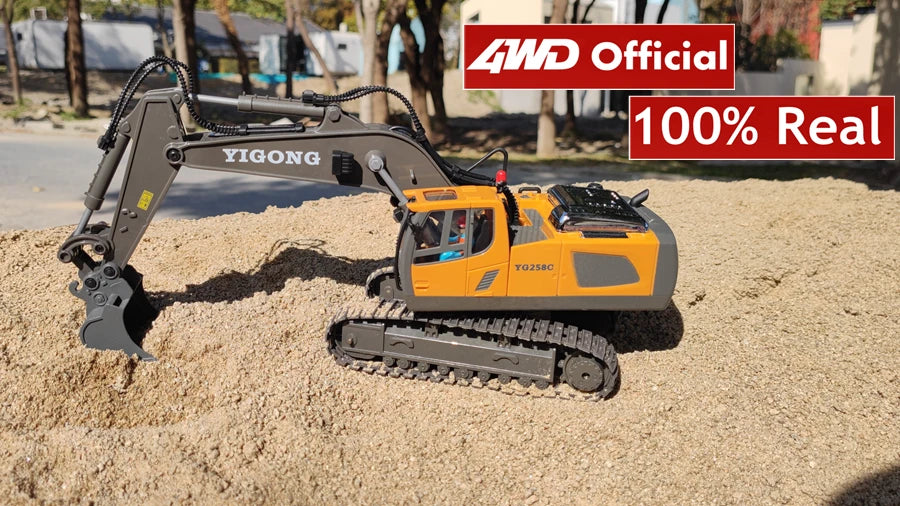 4WD Remote Control Excavator 4x4 Alloy Dump Truck Bulldozer Radio Model RC Car Construction Vehicle Toy Children Kids Gifts Beauty World Shop