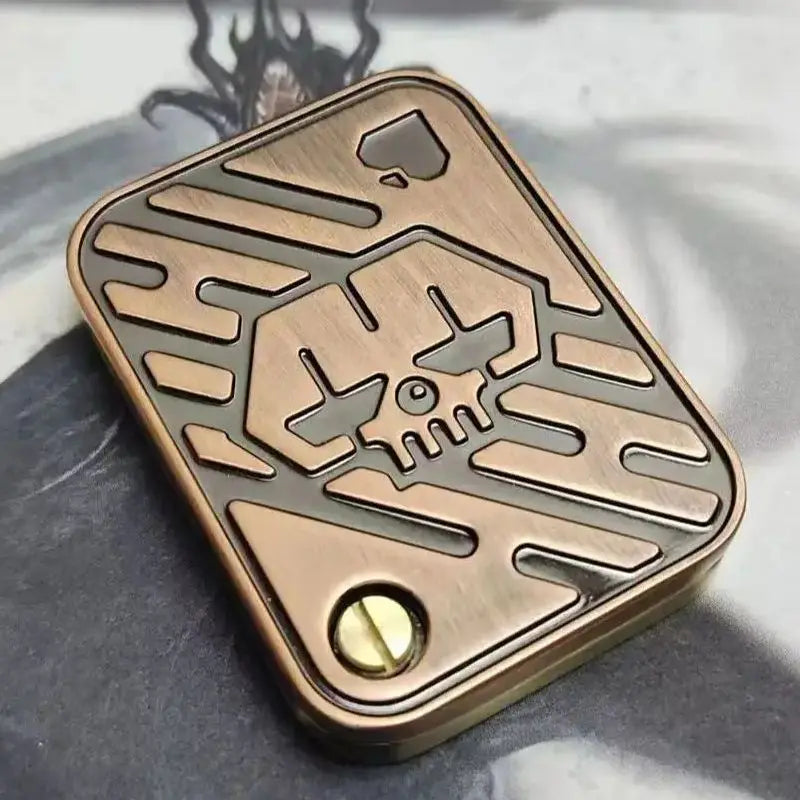 Fidget Spinner KK Pop Fingertip Gyro Solution Pressure Reduction Toy Push Poker Push Card EDC stainless Steel Toys Adult Gifts Beauty Fashion
