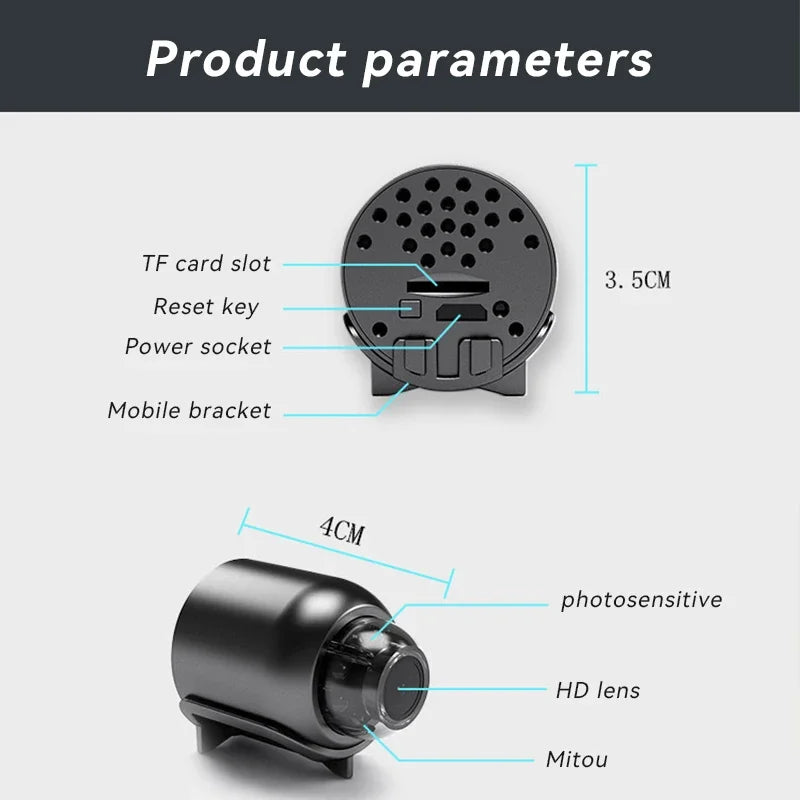 NEW 1080P Wireless Wifi Camera Mini Night Vision Video Recorder Baby Pet Motion Security Detection Camera HD Surveillance IP Cam Beauty World Shop