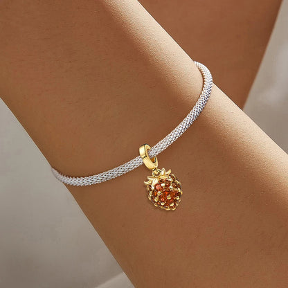 Shecharms 925 Sterling Silver Love Heart Firefly Golden Series Charms Fit DIY Making Bracelet Necklace High Quality Fine Jewelry Beauty World Shop
