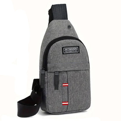 Men's and women's adjustable breast pockets, single-shoulder diagonal cross Oxford fabric breast pockets Beauty Fashion