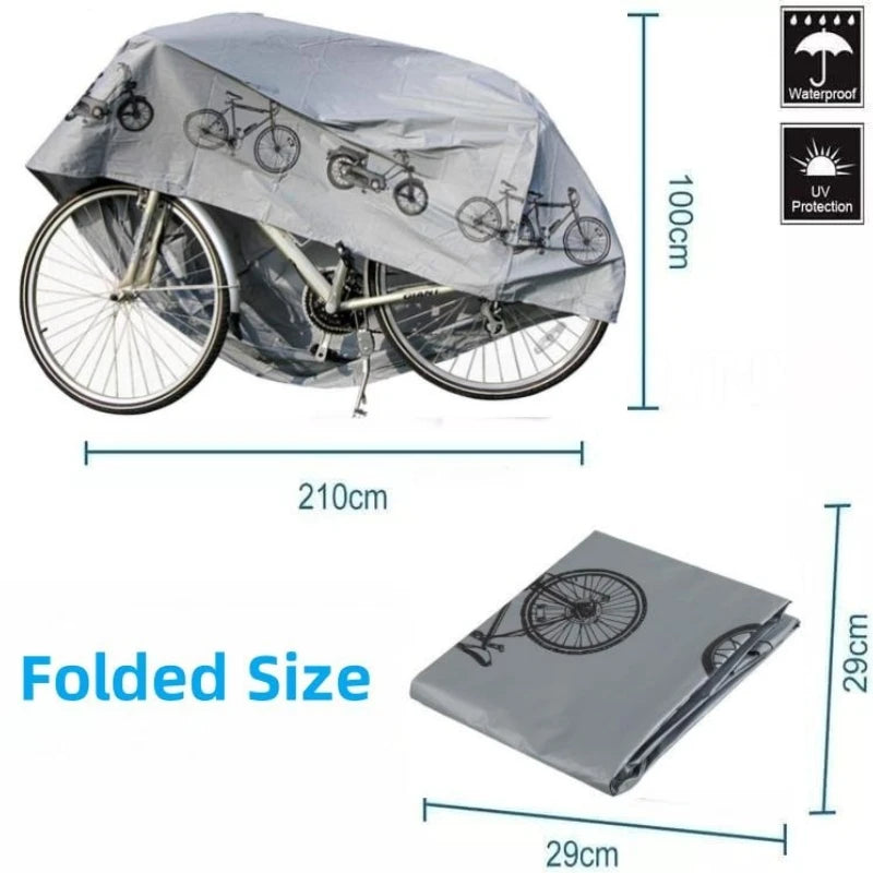 Bicycle Cover Outdoor Protection MTB Bicycle Case Cover Waterproof Dustproof Anti-UV Bike Gear All Seasons Bike Accessories Beauty World Shop