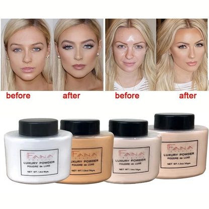 4 Color Luxury Powder for Women Face Foundation Banana Powder Bottle Loose Powder Authentic Oil-Control Beauty Make Up Art Tools Beauty World Shop