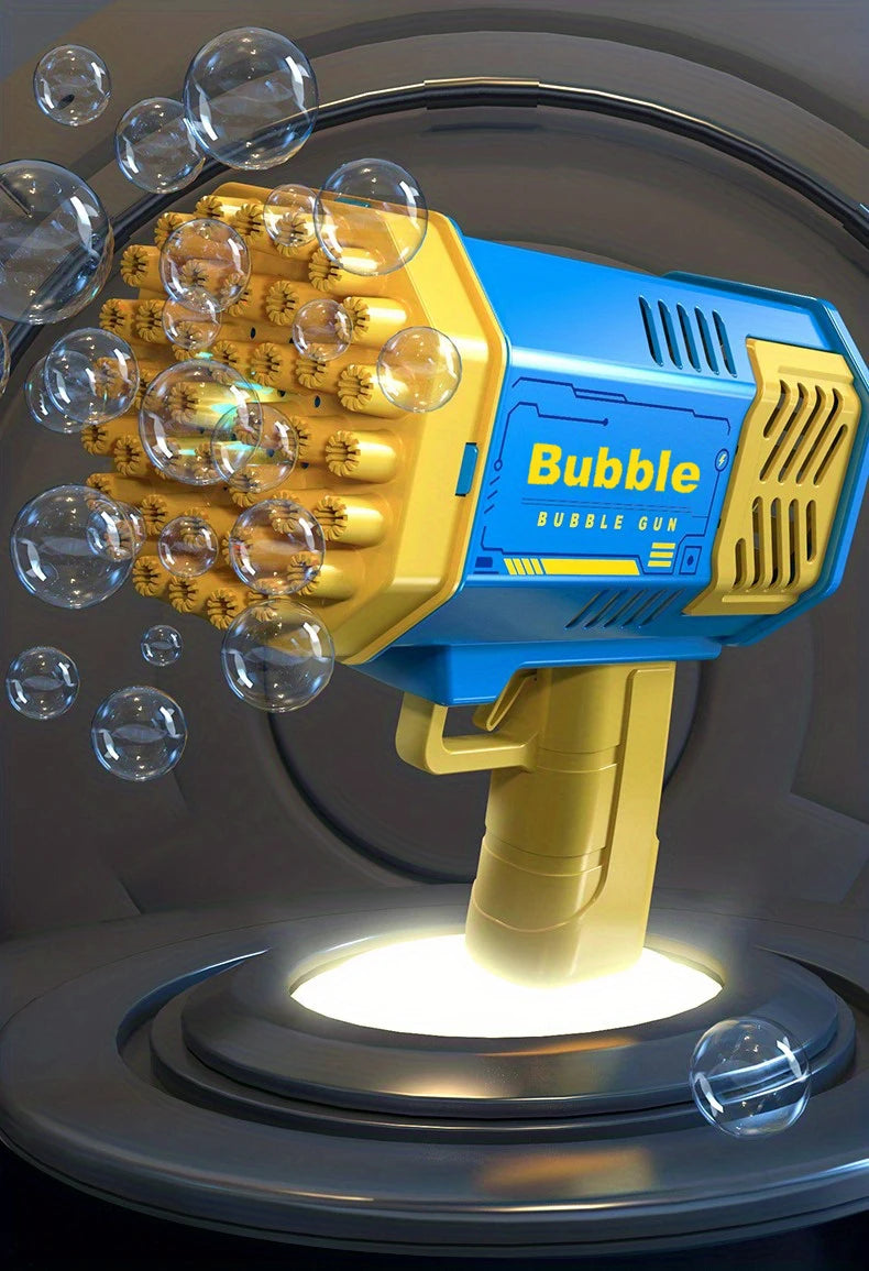 40 Hole Rocket Launcher Handheld Portable Electric Automatic Bubble Gun Party Birthday Gift Toy(without Bubble Water) Beauty Fashion