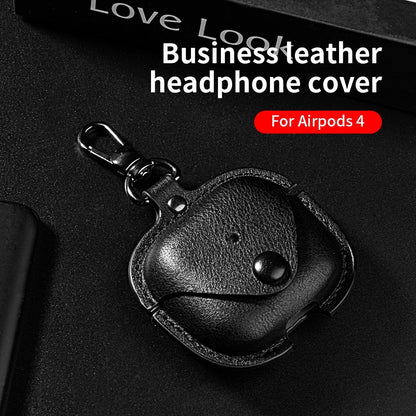 Retro Leather Case For AirPods 4 Pro 3 Business Earphone Cases For Apple AirPods 4 4th Generation Cover Headset Shell With Hook