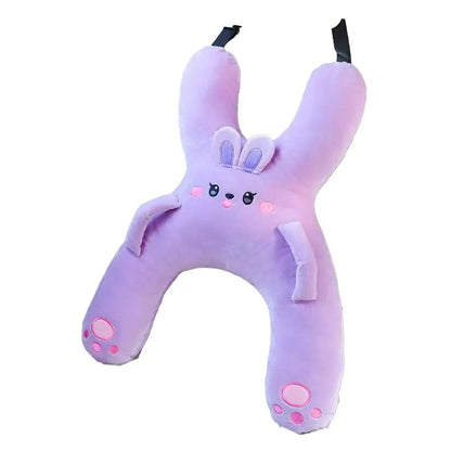 1Set Car Cute Cartoon Pillow Car Mounted Child Sleeping Pillow Car Removable Comfortable Breathable Headrest Lumbar Support Beauty Trend Shop