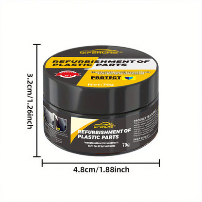 automotive plastic repair agent-interior and exterior plastic polishing wax, scratch repair anti-aging cream, suitable for tires Beauty World Shop