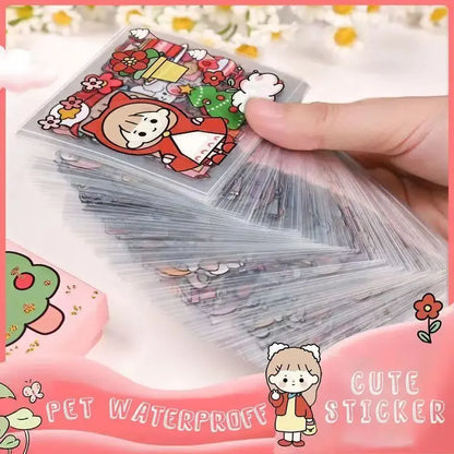 100/50/20/10 Pcs Kawaii Stickers PET Cartoon Scrapbooking Cute Sticker DIY Junk Journal Stickers Decoration Stationery Supplies Beauty World Shop