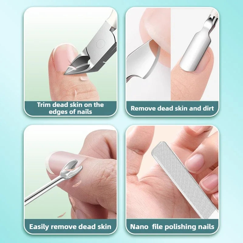 ‌Cuticle Scissors Stainless Steel Sharp Blade Durable Rust Free Nail Care Tool‌ Beauty Fashion
